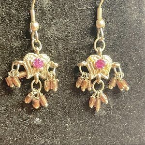 Vintage 70s style dangle earrings